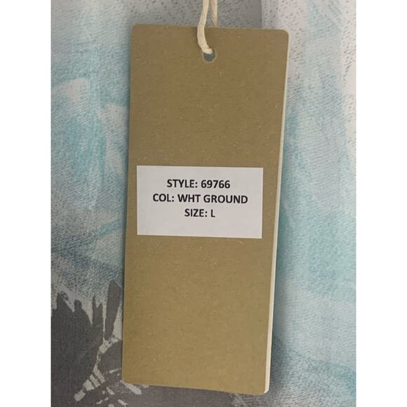 Anna Milani silk blend Made in Italy maxi dress off shoulder or on sz L NWT - Picture 9 of 11